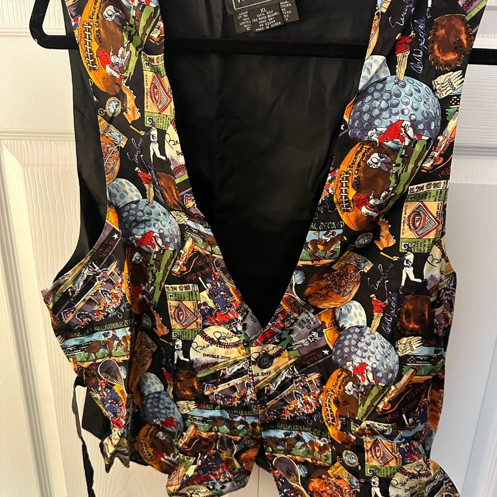 Nicole Miller Baseball Vest XL (Rare)